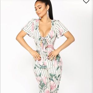 Faking it Floral Jumpsuit